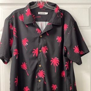 Sunsations Button Down Short Sleeve Shirt, XL